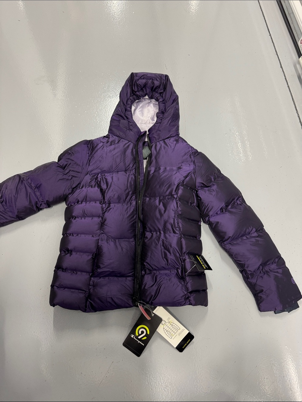 Kids Champion puffer jacket size 7-8 new with tags.